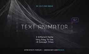 AE模板－9个概念主题文字动画：TypeX - Pure Pack: Title Animation Presets Library